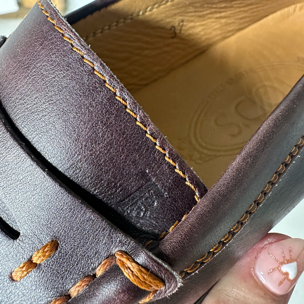 Tod’s Brown Leather Penny Loafers Women’s Size 37 (US 6.5–7) - Picture 8 of 9